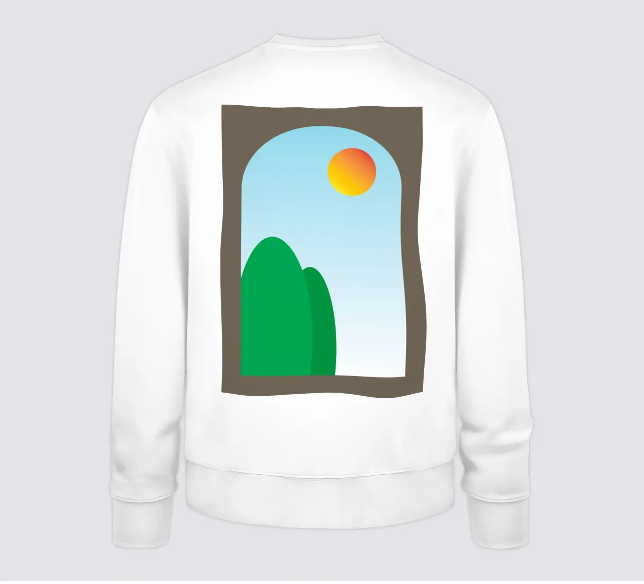 vue du matin depuis la fenêtre sweat de Toolee