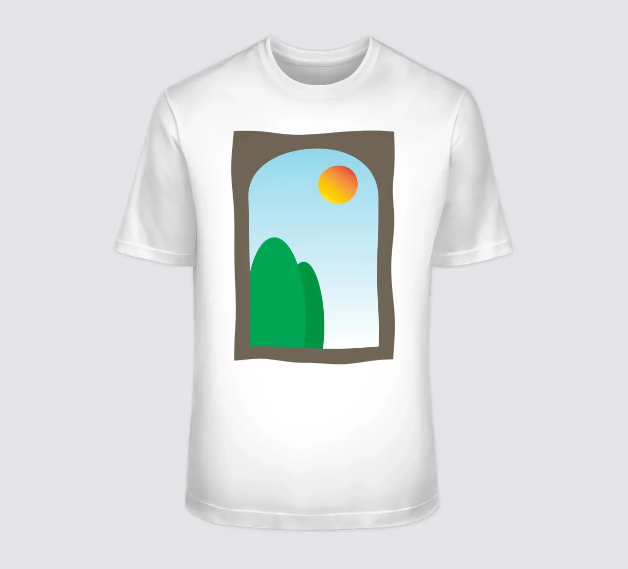 vue du matin depuis la fenêtre t-shirt de Toolee