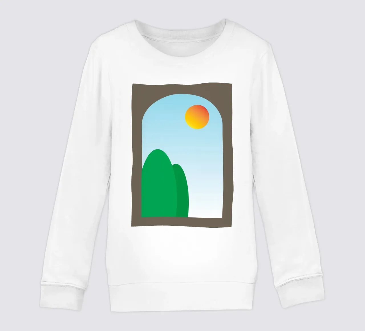 vue du matin depuis la fenêtre sweat enfant de Toolee
