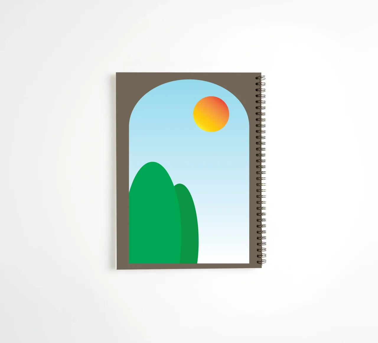 vue du matin depuis la fenêtre carnet à spirale de Toolee
