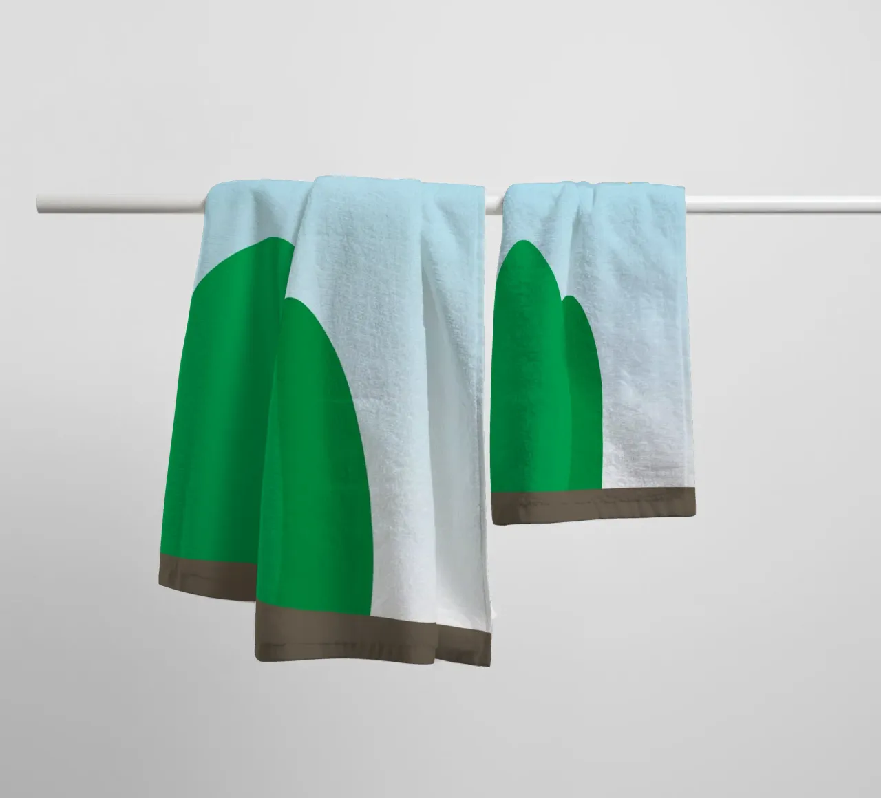vue du matin depuis la fenêtre serviette de bain de Toolee