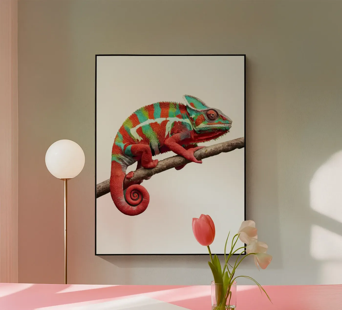 Iguana Acryl-Glas von Brook Soul King