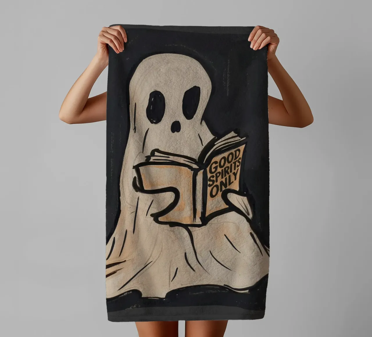 Good Spirits Only towel by M.A.Z.U.N.