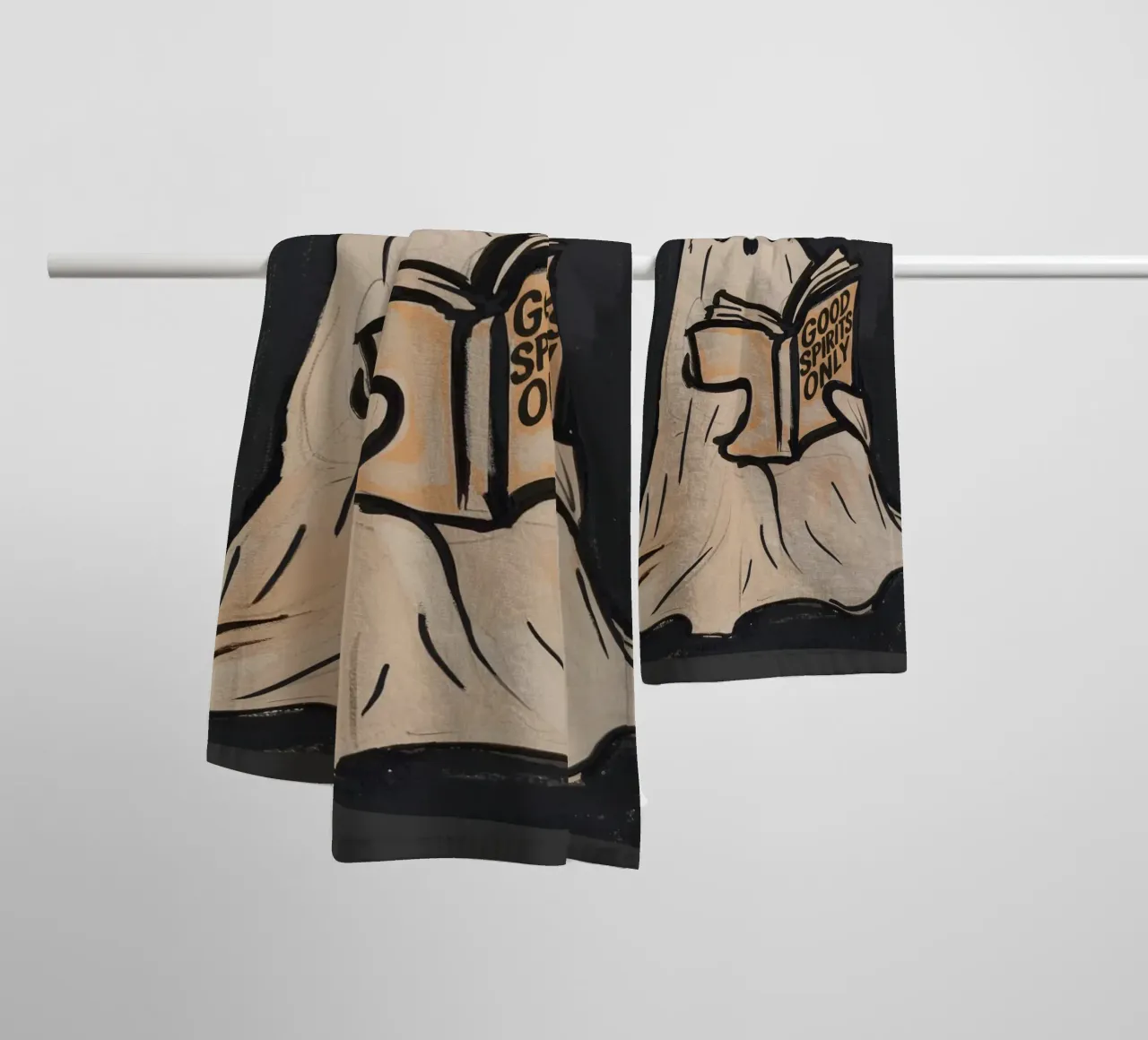 Good Spirits Only towel by M.A.Z.U.N.
