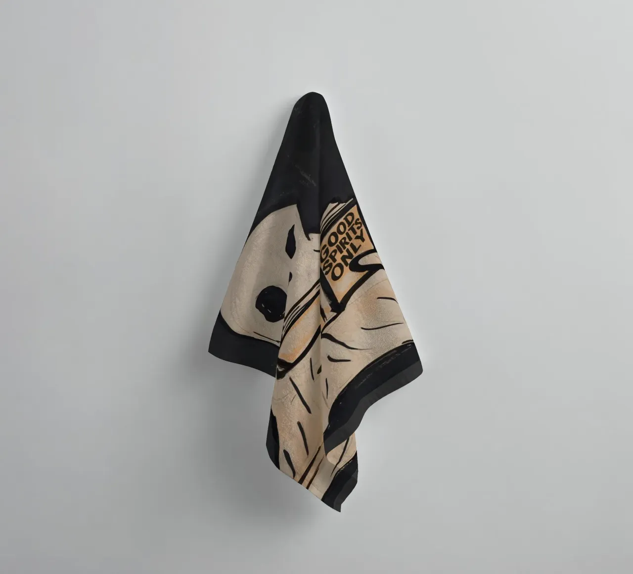 Good Spirits Only towel by M.A.Z.U.N.