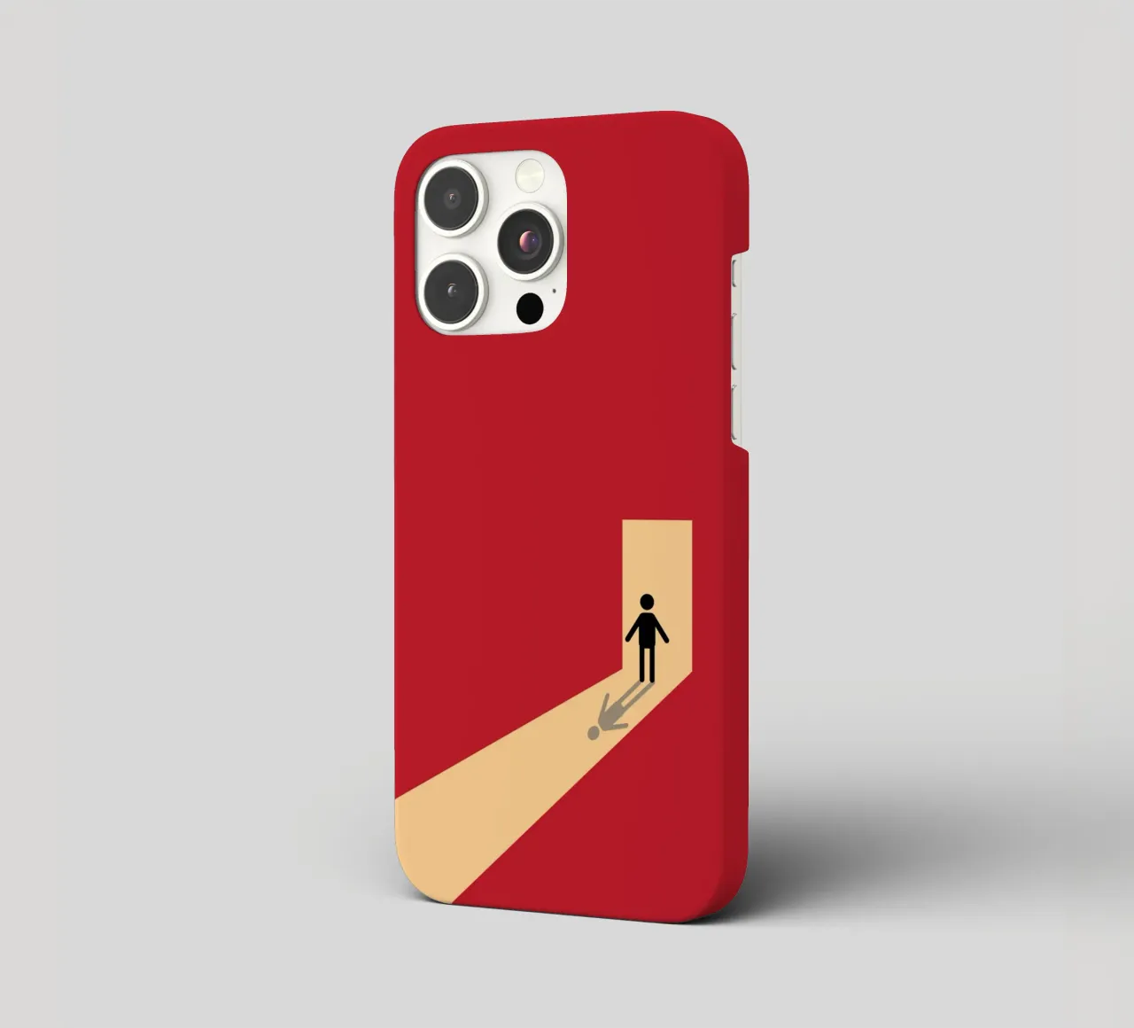 Mann Schatten vor der Tür iPhone Hülle von Toolee