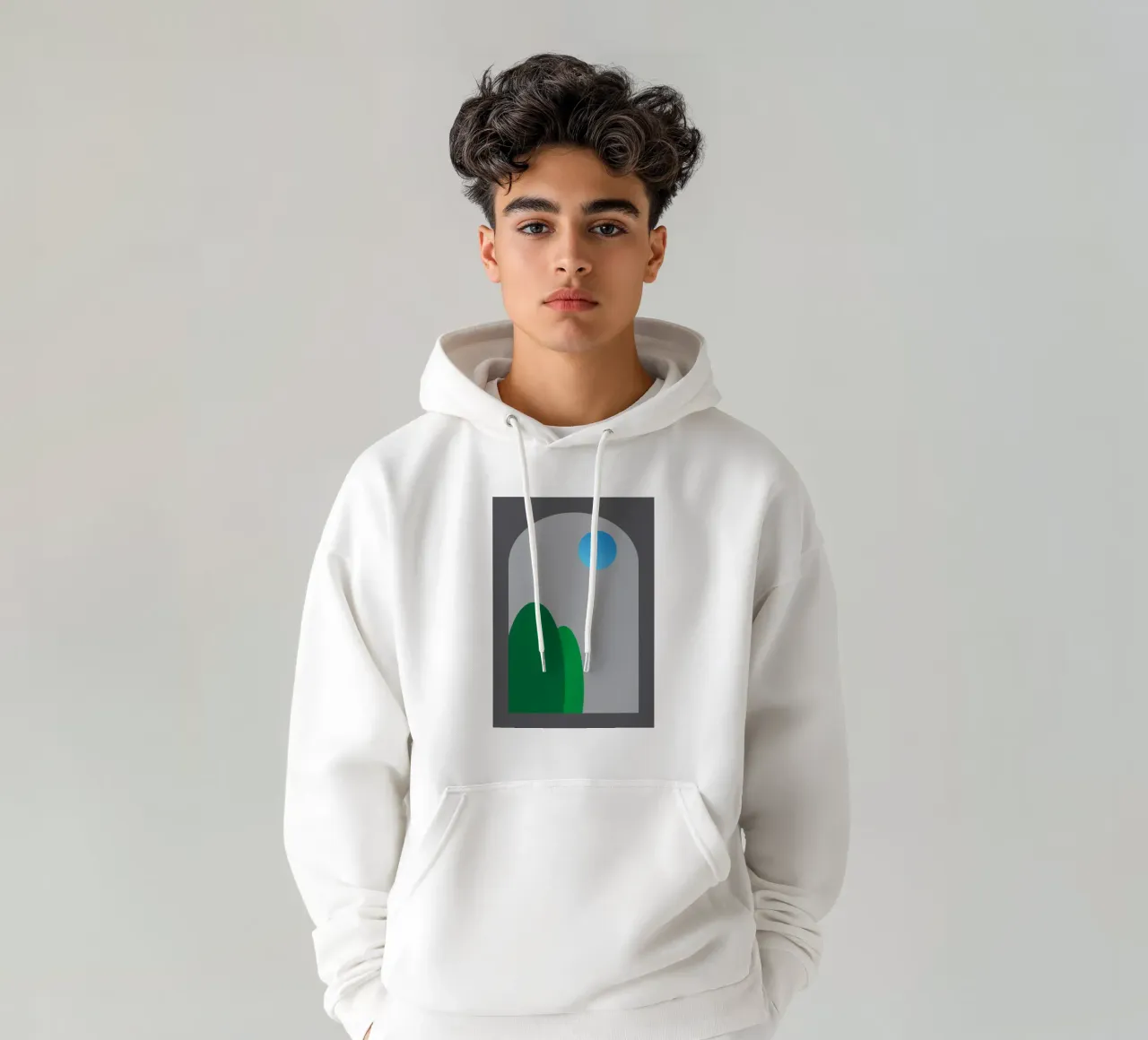 vue nocturne depuis les fenêtres sweat à capuche de Toolee