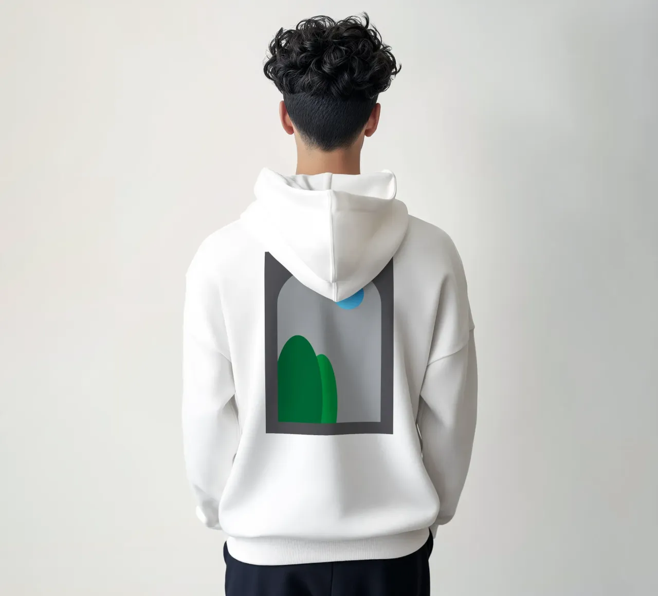 vue nocturne depuis les fenêtres sweat à capuche de Toolee