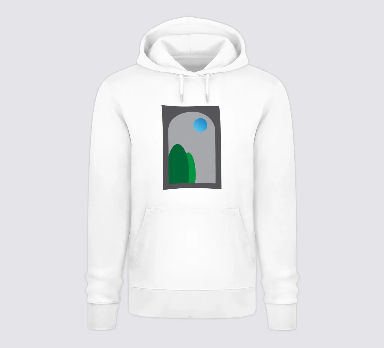 vue nocturne depuis les fenêtres sweat à capuche de Toolee