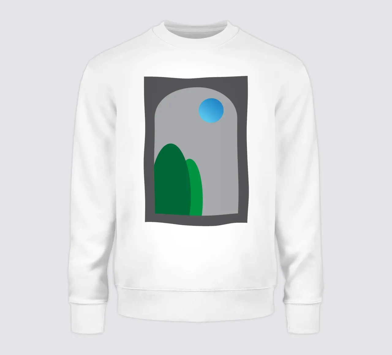 vue nocturne depuis les fenêtres sweat de Toolee