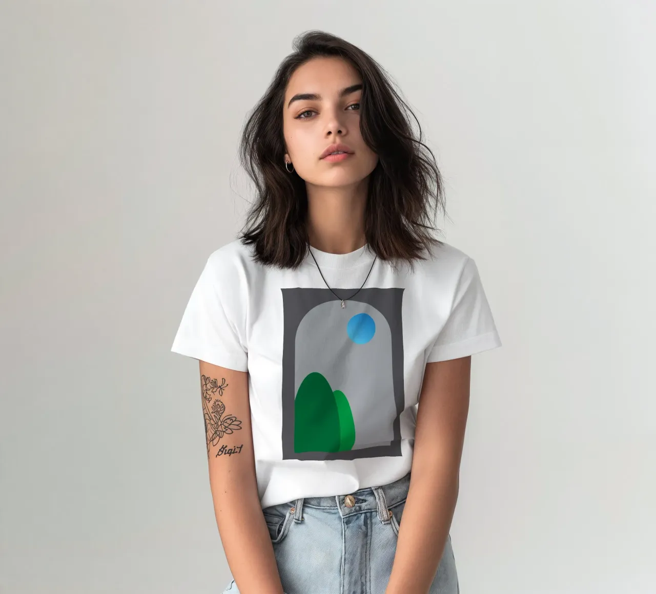 vue nocturne depuis les fenêtres t-shirt de Toolee