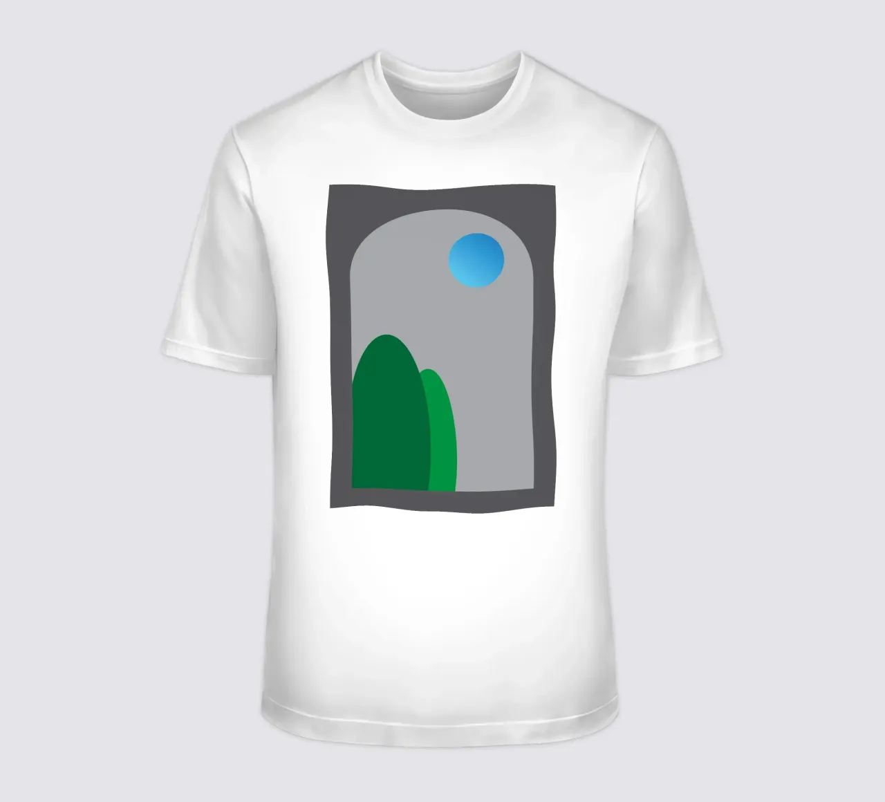 vue nocturne depuis les fenêtres t-shirt de Toolee