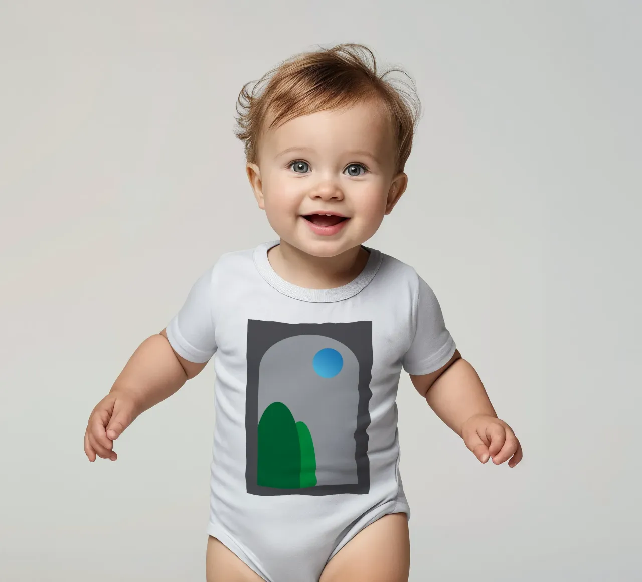 vue nocturne depuis les fenêtres body bébé de Toolee