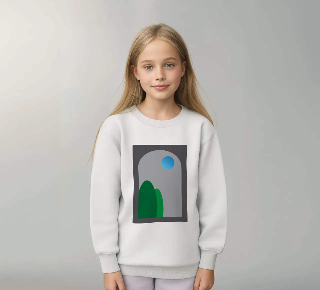 vue nocturne depuis les fenêtres sweat enfant de Toolee