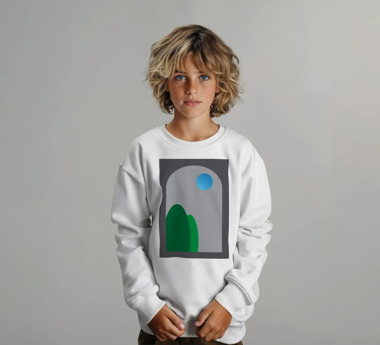 vue nocturne depuis les fenêtres sweat enfant de Toolee