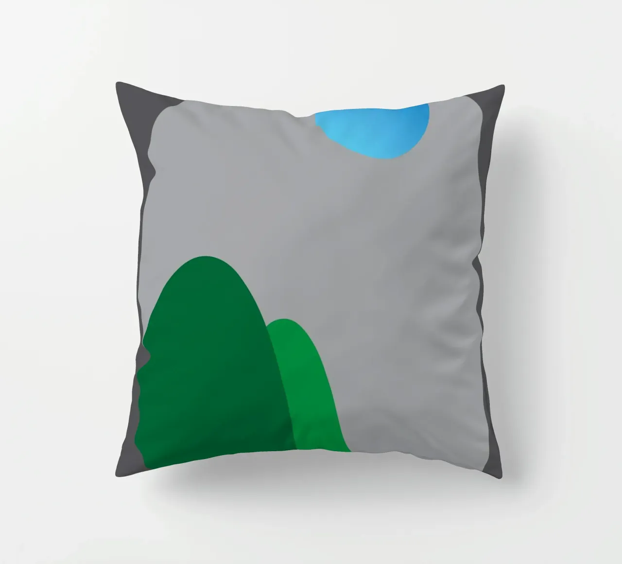 vue nocturne depuis les fenêtres coussin de Toolee