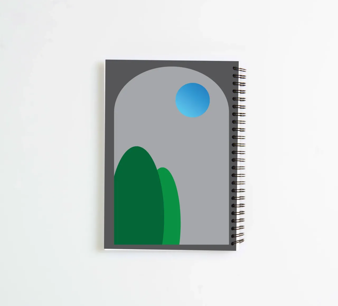 vue nocturne depuis les fenêtres carnet à spirale de Toolee