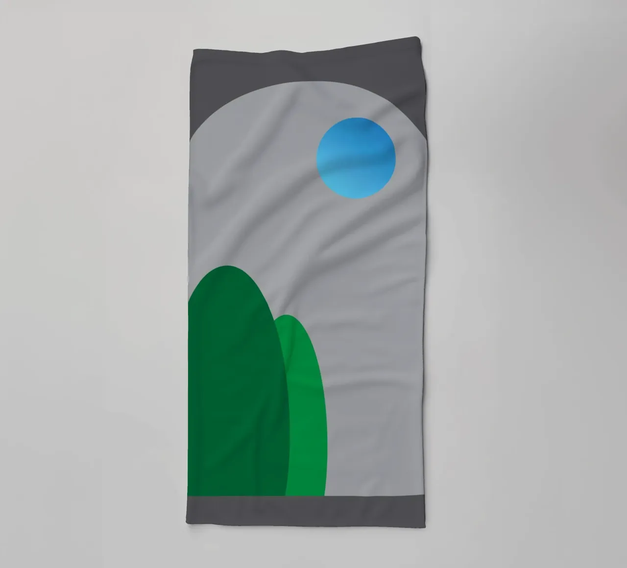 vue nocturne depuis les fenêtres serviette de bain de Toolee