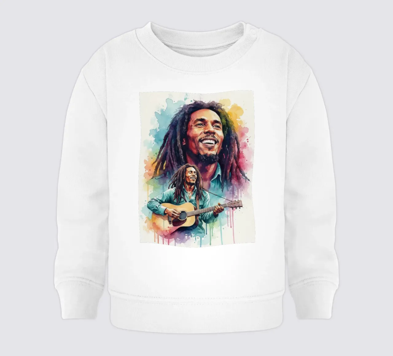 Festa reggae di Bob Marley felpa neonato da Kalis