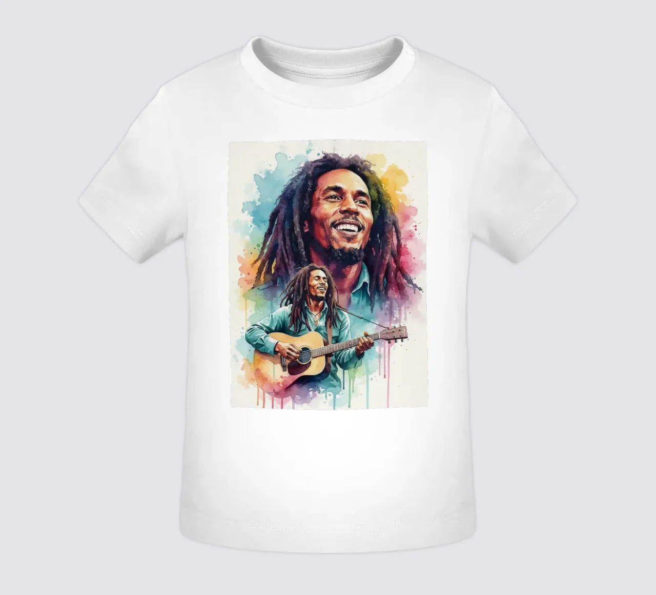 Festa reggae di Bob Marley maglietta neonato da Kalis