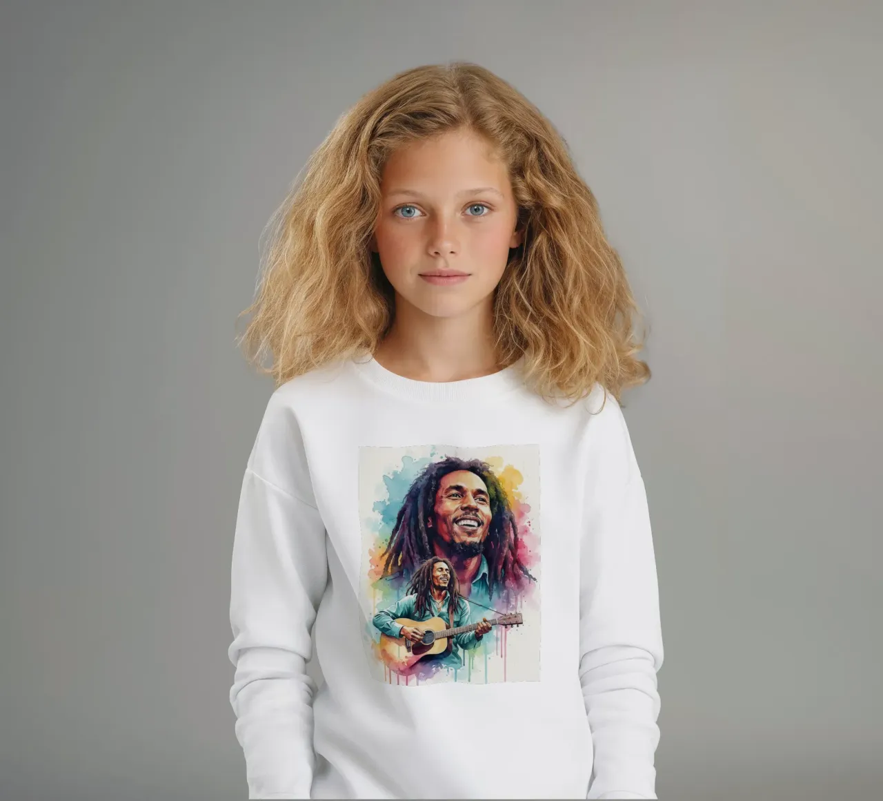 Festa reggae di Bob Marley felpa bambino da Kalis