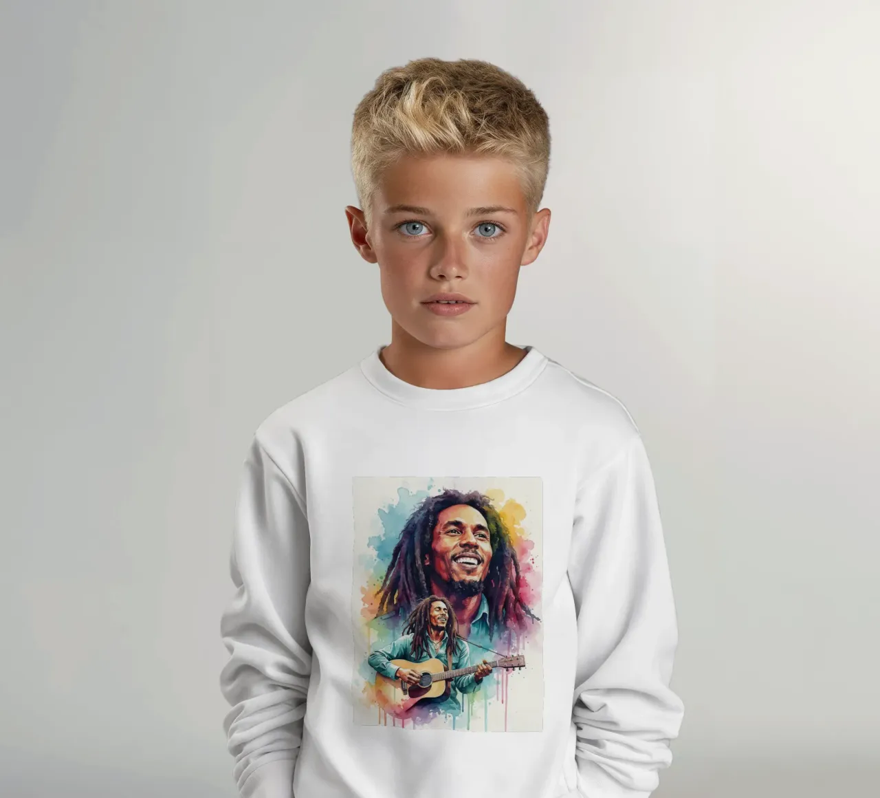 Festa reggae di Bob Marley felpa bambino da Kalis