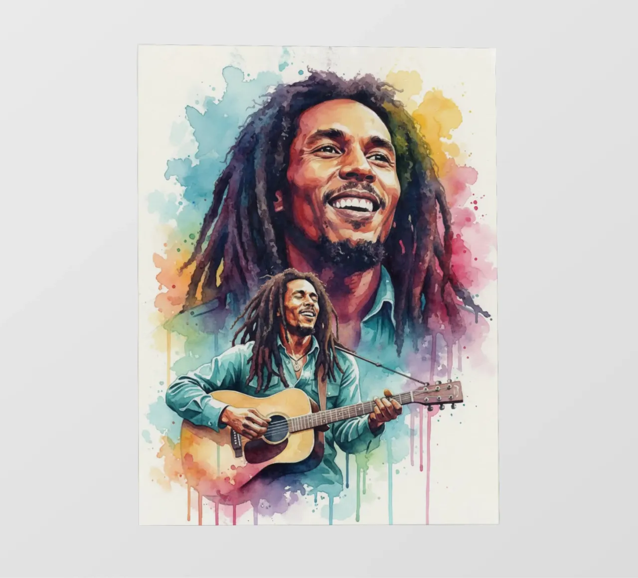 Festa reggae di Bob Marley telo in pvc da Kalis