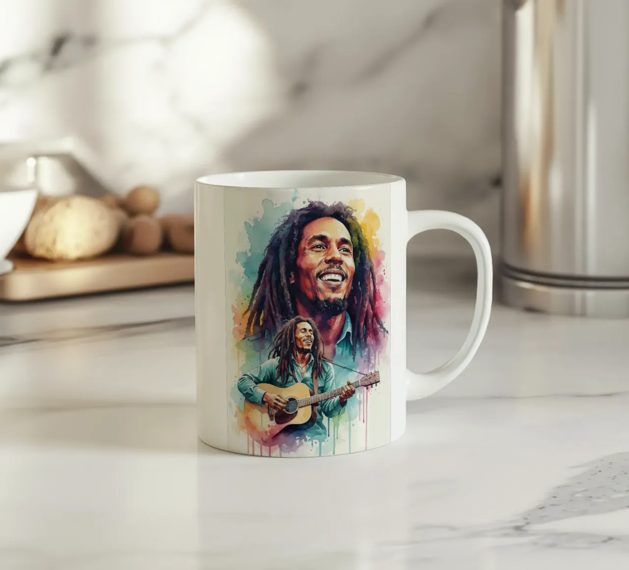 Festa reggae di Bob Marley tazza in ceramica da Kalis