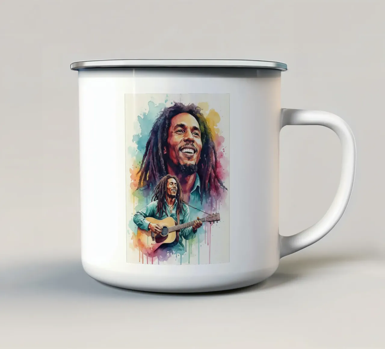 Festa reggae di Bob Marley tazza in smalto da Kalis