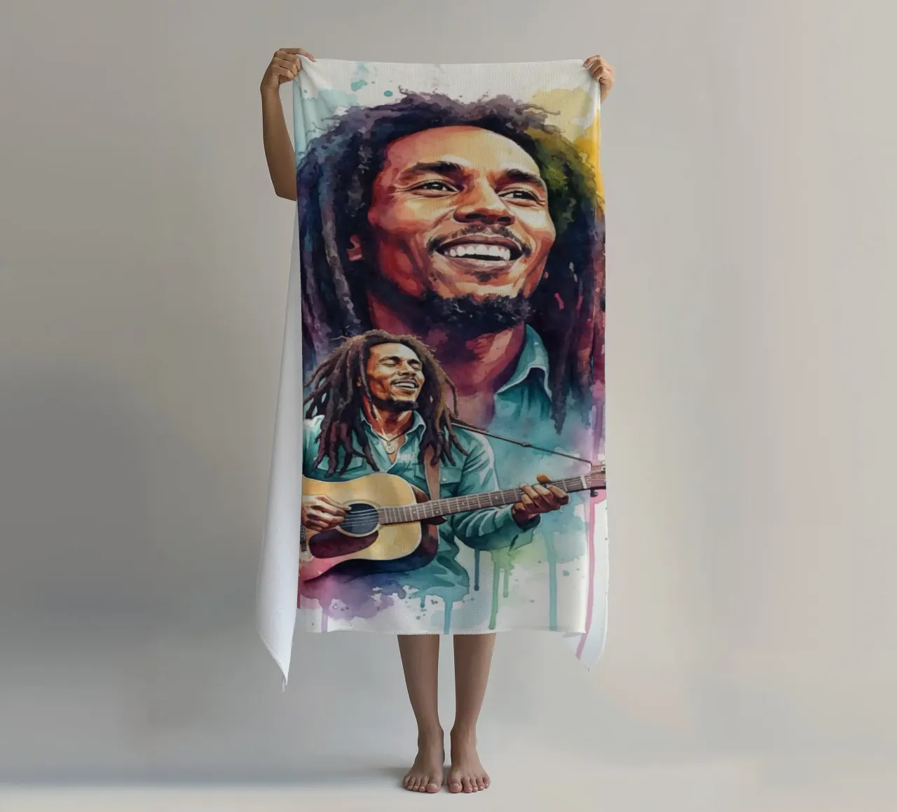 Festa reggae di Bob Marley telo mare da Kalis