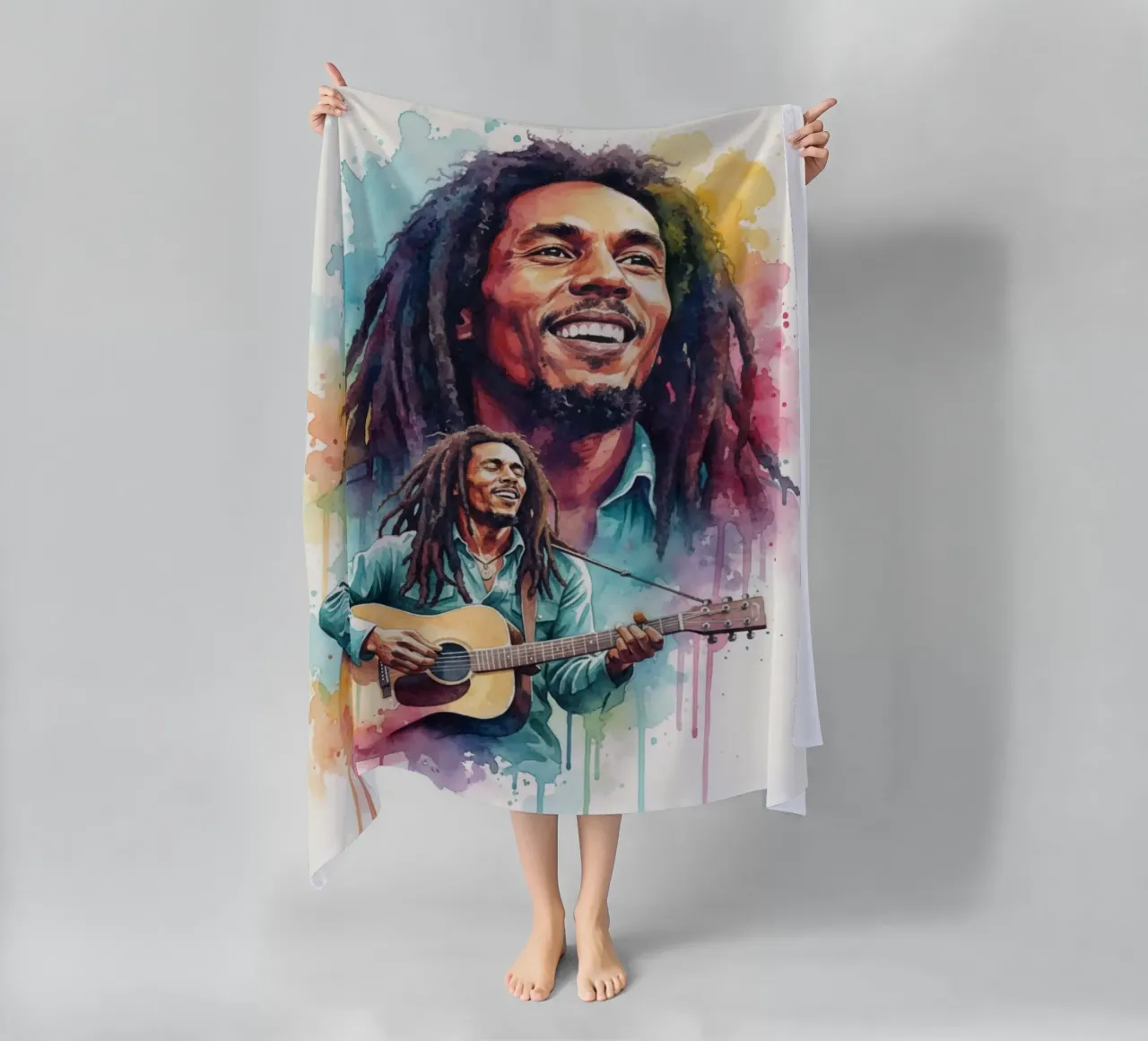 Festa reggae di Bob Marley telo mare da Kalis