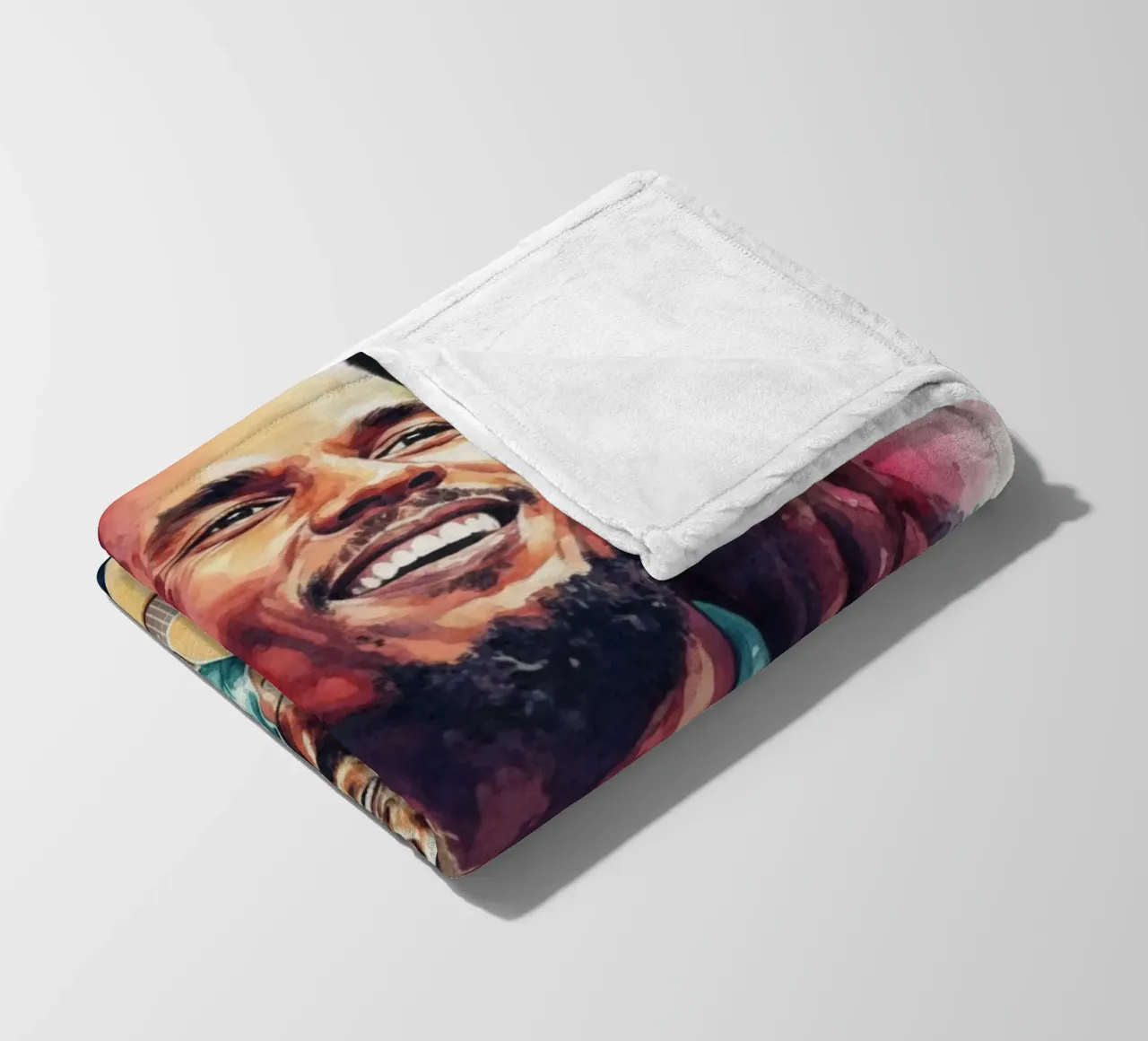 Festa reggae di Bob Marley coperta in pile da Kalis