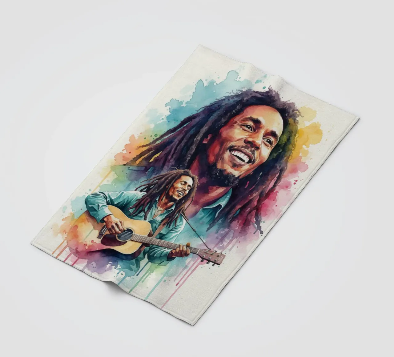 Festa reggae di Bob Marley coperta in pile da Kalis