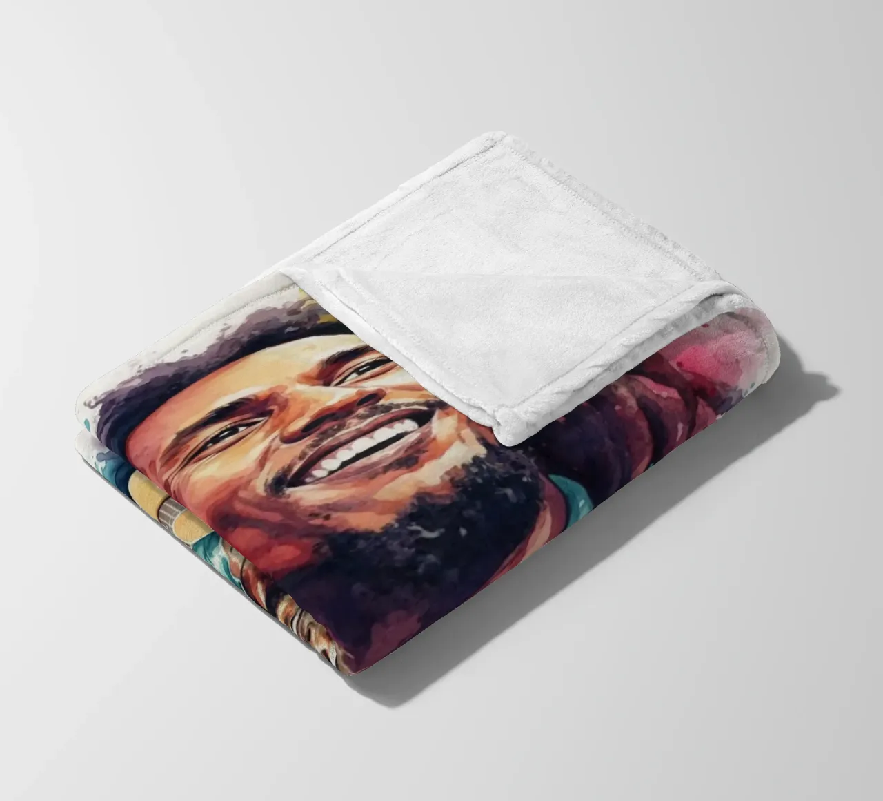 Festa reggae di Bob Marley coperta in pile da Kalis