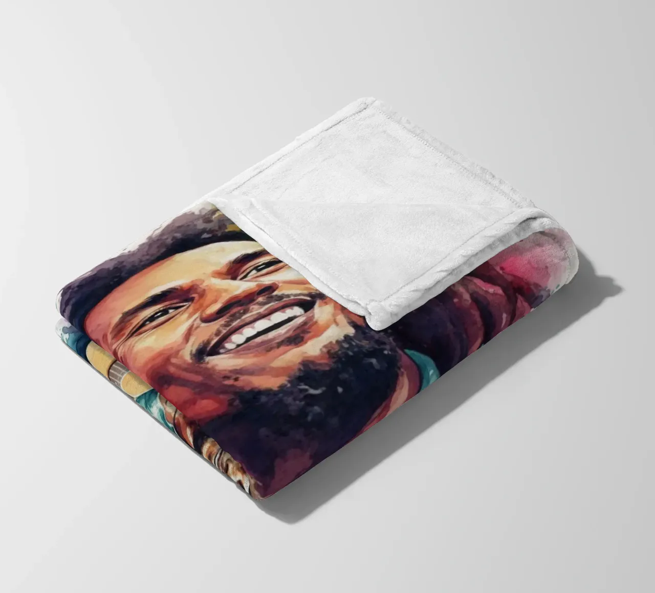 Festa reggae di Bob Marley coperta in pile da Kalis