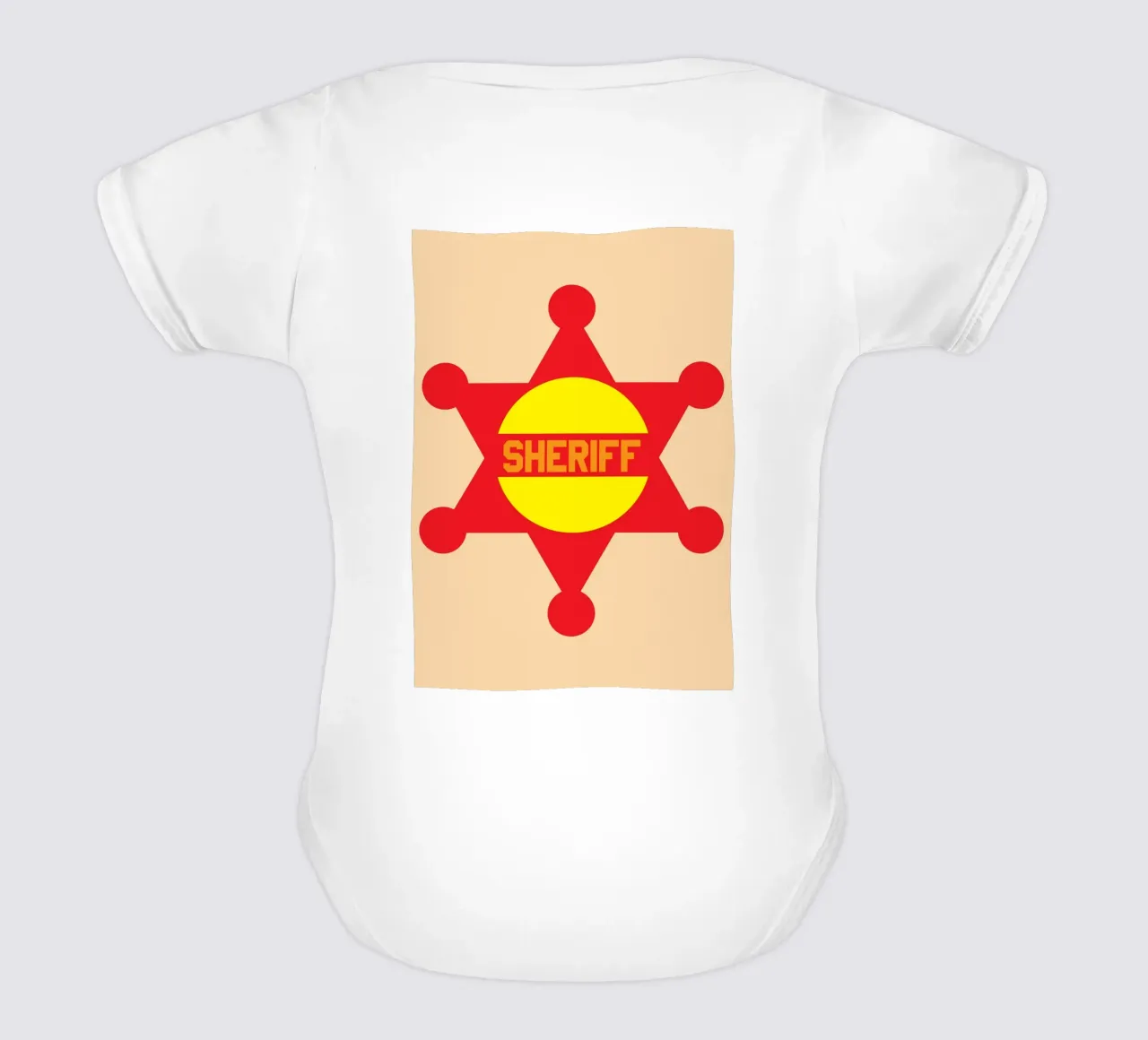 creazione logo sceriffo body neonato maniche corte da Toolee