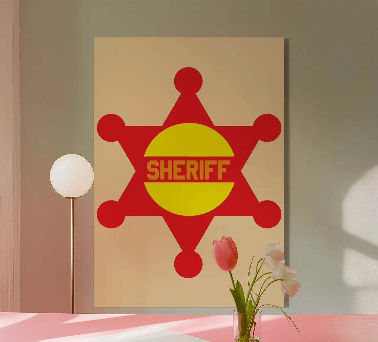 creazione logo sceriffo plexiglass da Toolee