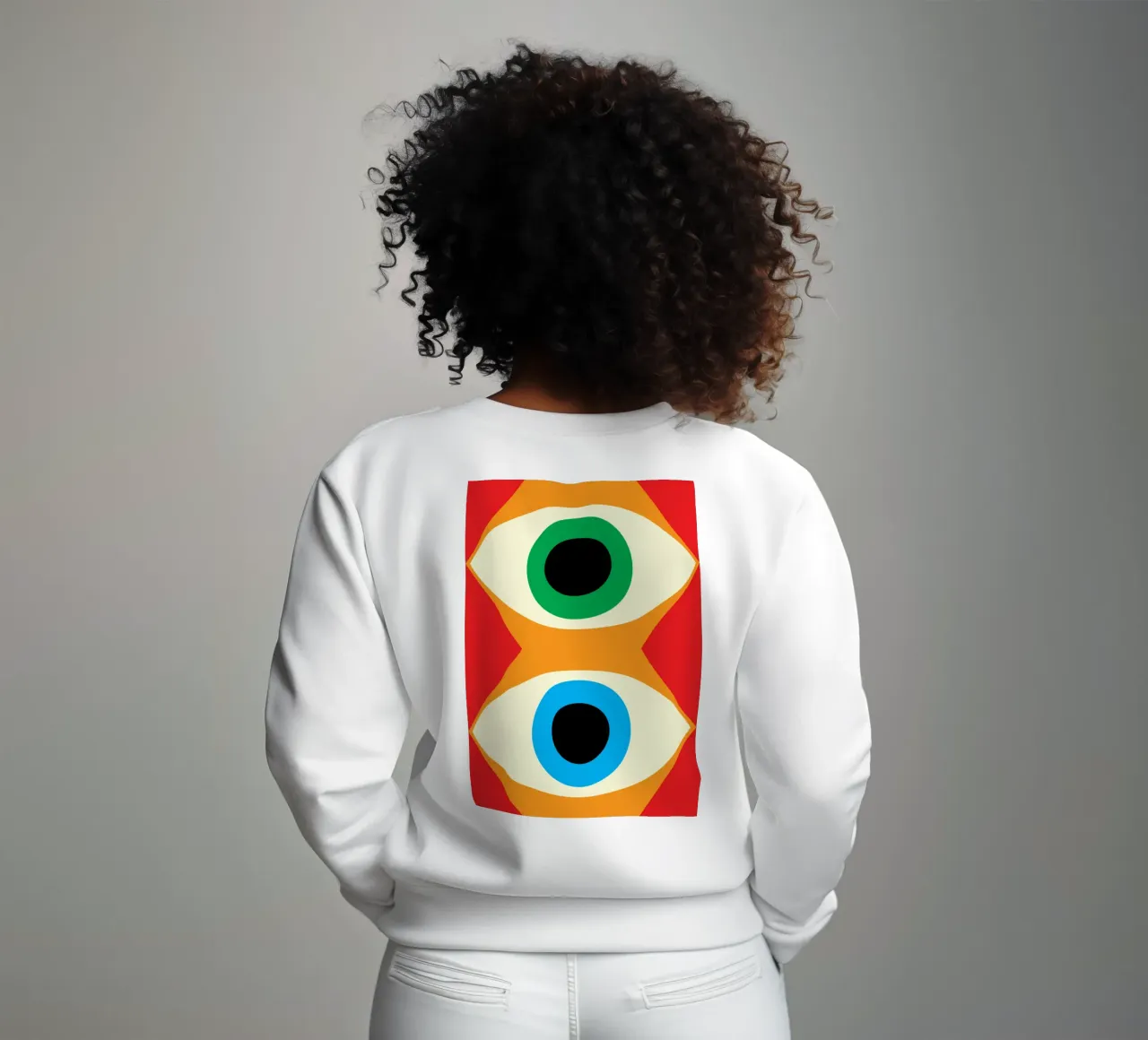 dos ojos vector imaginación sudadera de Toolee