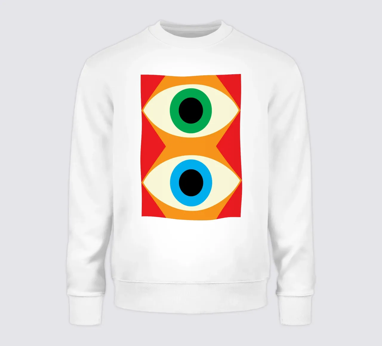 dos ojos vector imaginación sudadera de Toolee
