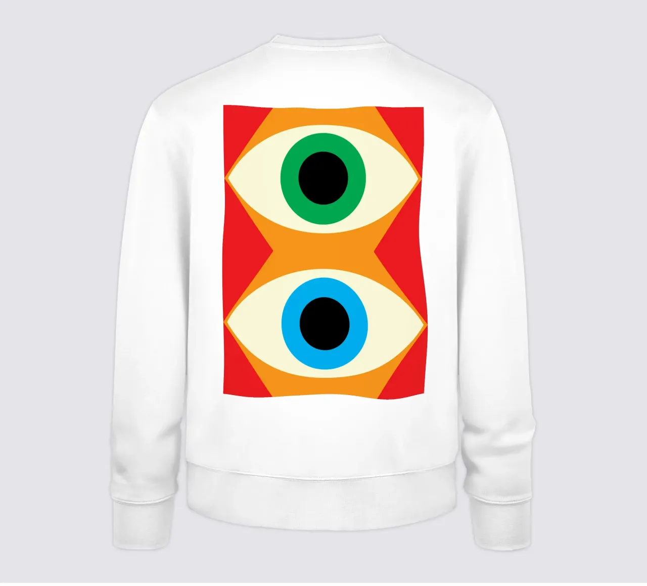 dos ojos vector imaginación sudadera de Toolee