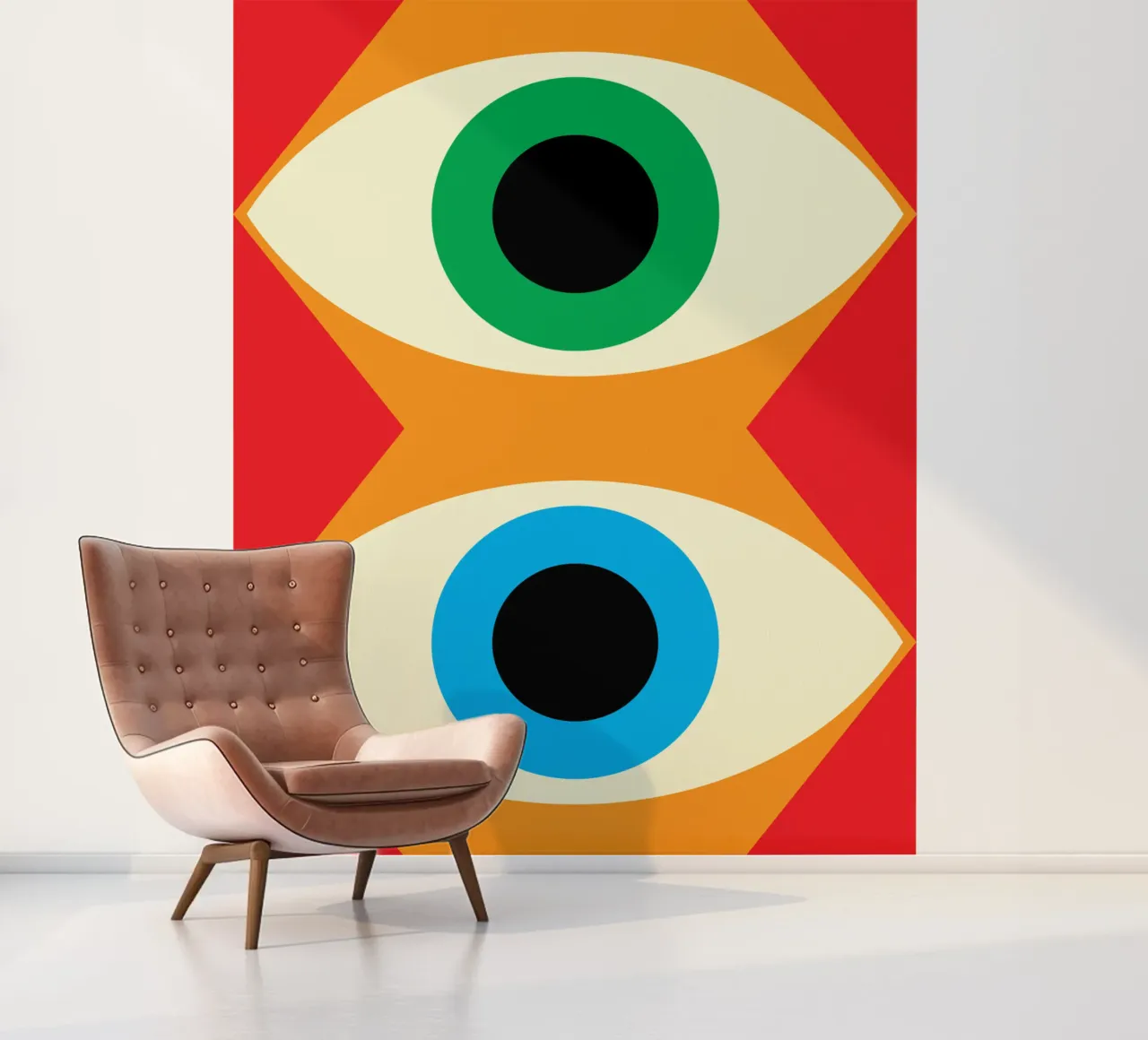 dos ojos vector imaginación papel para pared de Toolee
