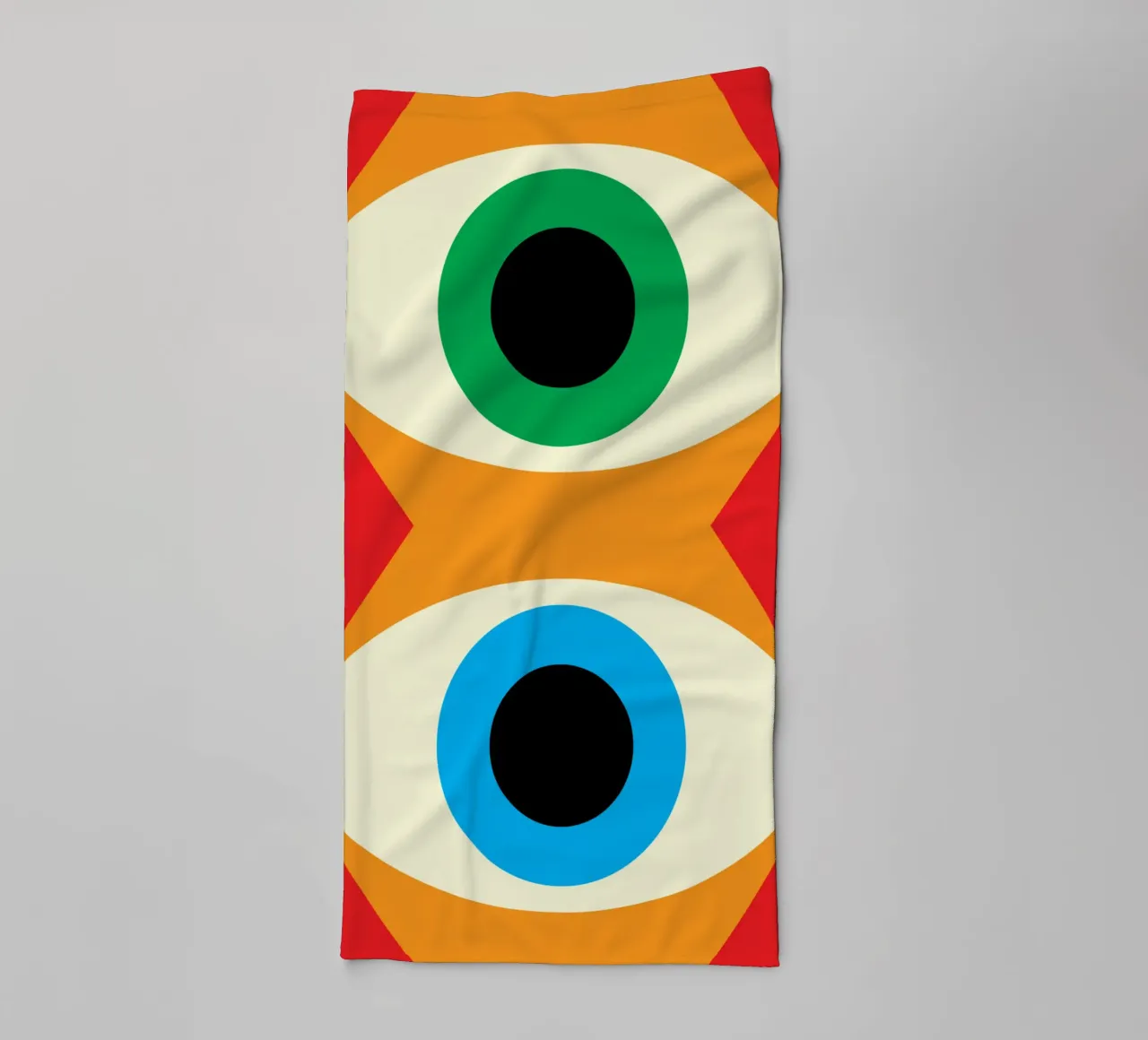 two eyes vector imagination towel by Toolee