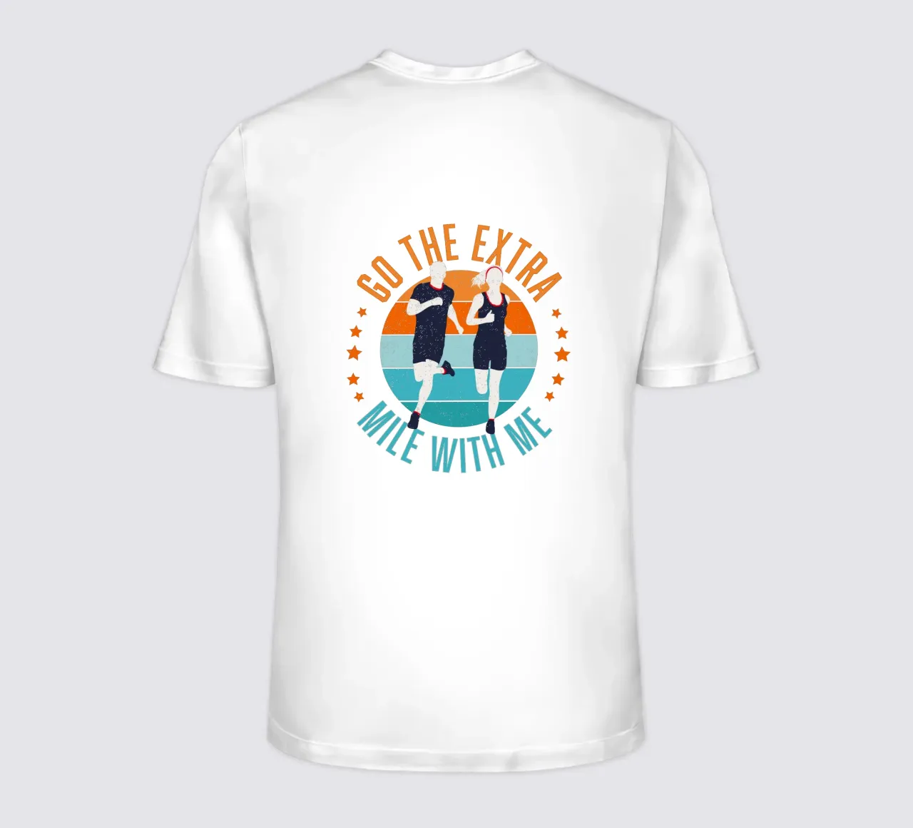 Fai il miglio in più con me. Motivazione per i Läufer. t-shirt da CalliLetters