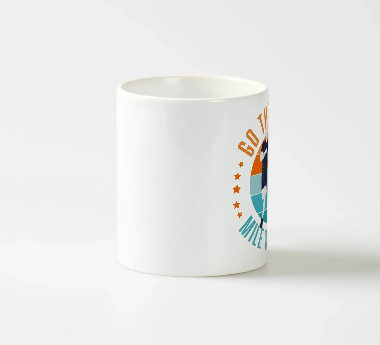 Fai il miglio in più con me. Motivazione per i Läufer. tazza in ceramica da CalliLetters