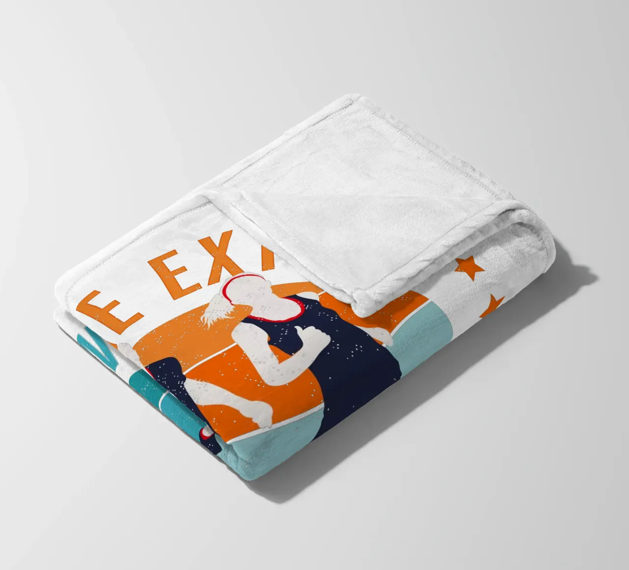Fai il miglio in più con me. Motivazione per i Läufer. coperta in pile da CalliLetters