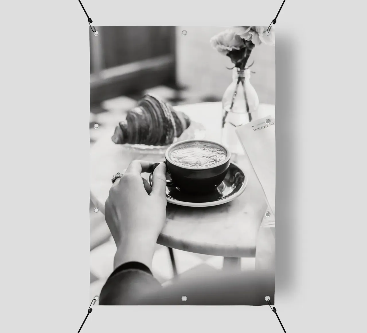 Caffè pomeridiano telo in pvc da blacsteel