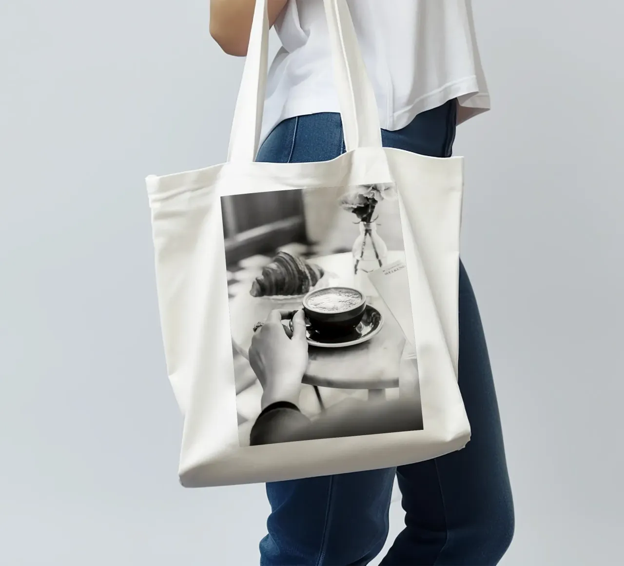 Caffè pomeridiano borsa in juta da blacsteel