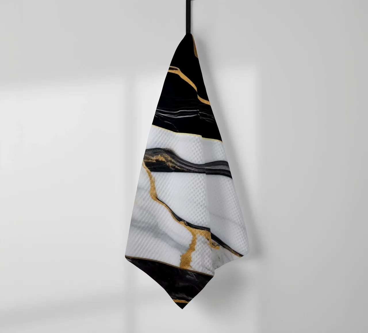 Stampa su marmo - Bianco e nero #7 canovaccio da cucina da Hightown Design