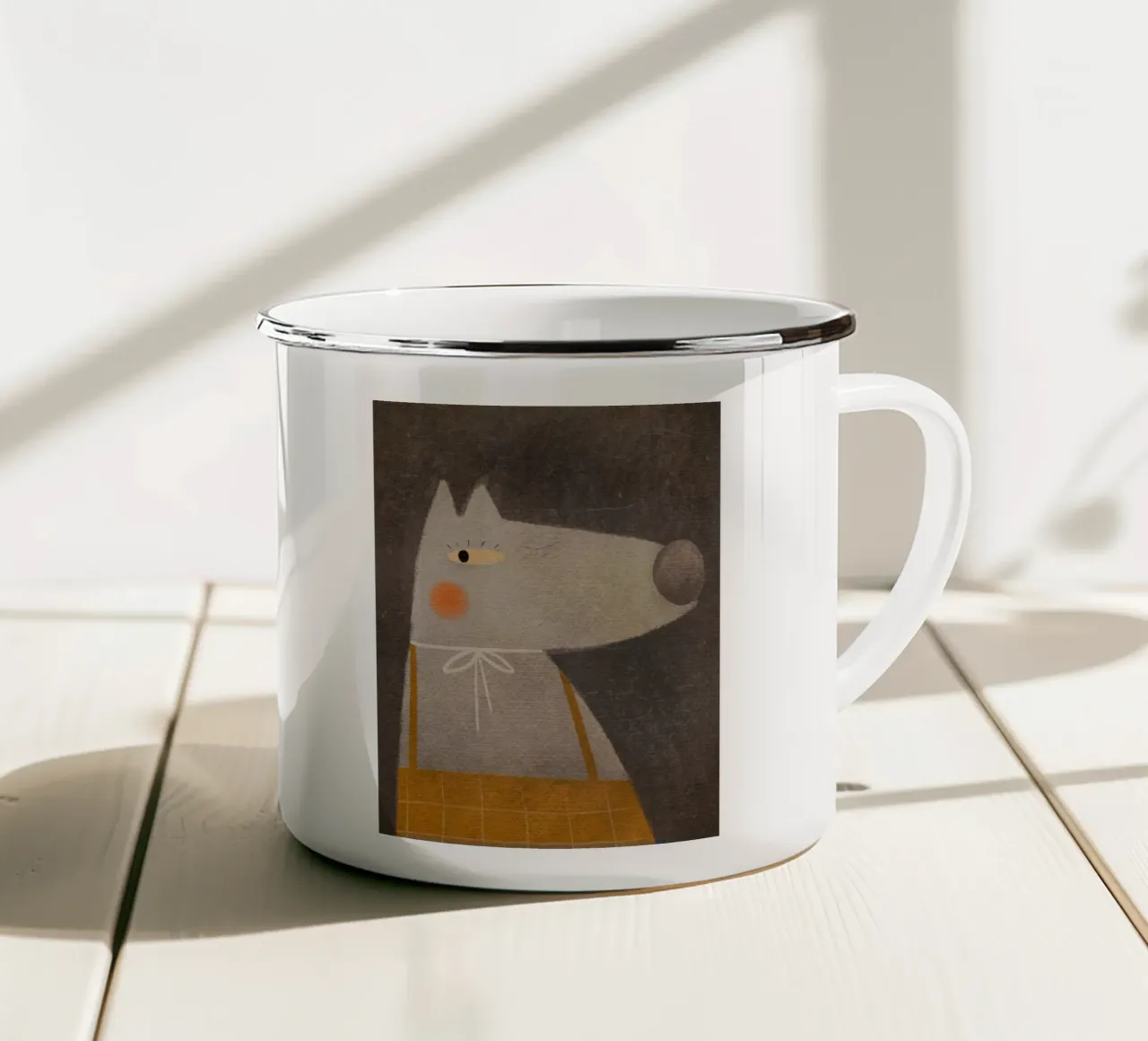 Nelli Suneli - La volpe della foresta tazza in smalto da The Artcircle