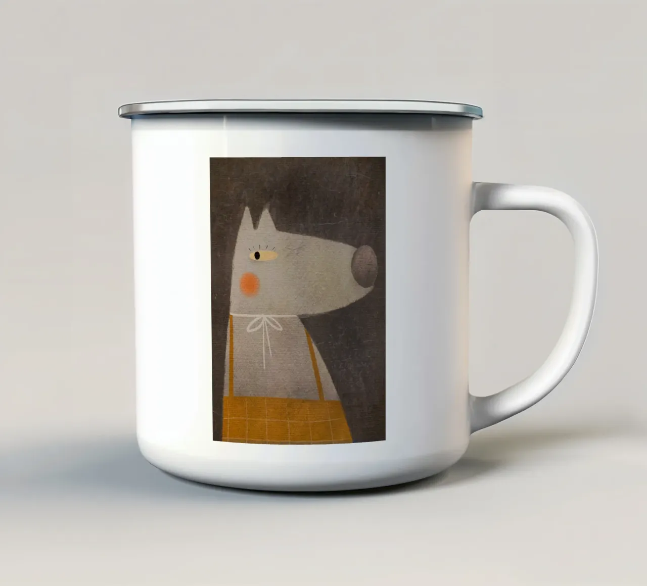 Nelli Suneli - La volpe della foresta tazza in smalto da The Artcircle